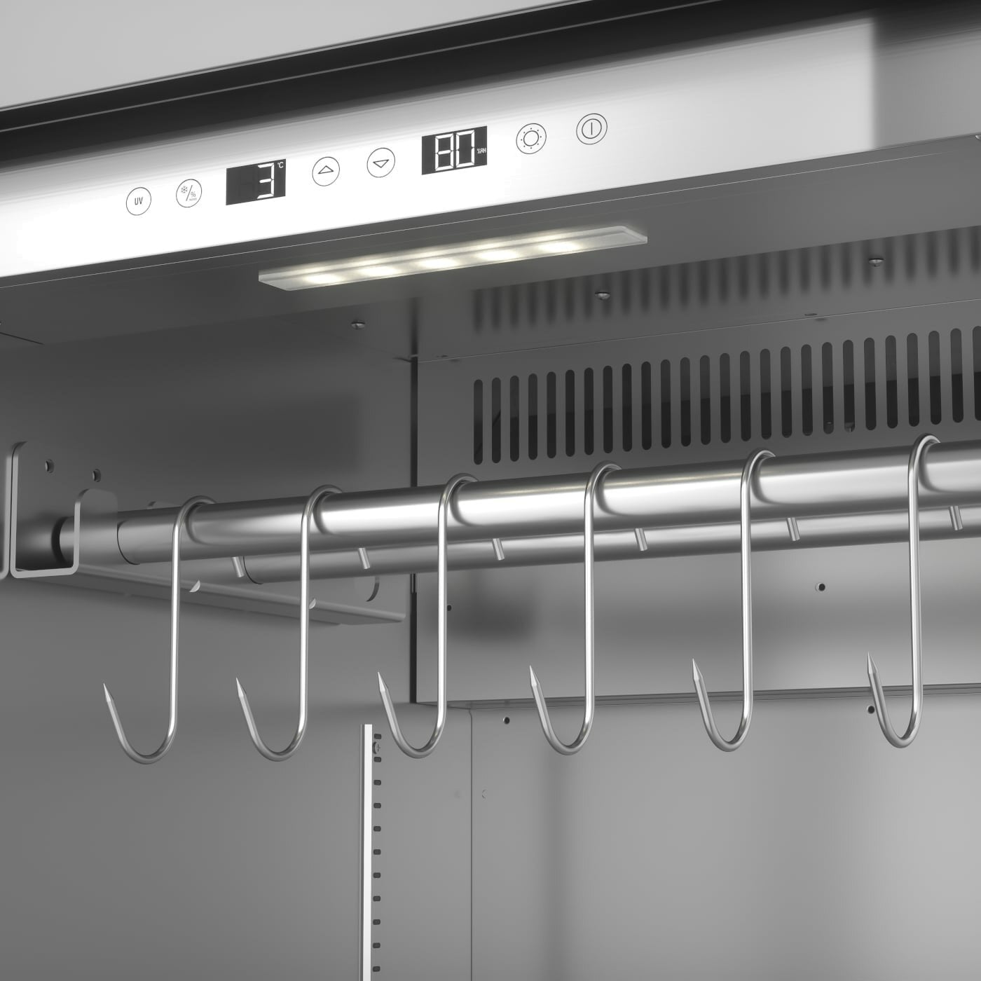 Caso DryAged Master 380 Pro, kødmodningsskab, 380L, Rustfrit stål